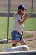 PATSY PALMER in Denim Shorts Out in Malibu 08/30/2022