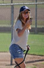 PATSY PALMER in Denim Shorts Out in Malibu 08/30/2022