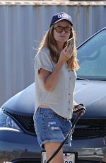 PATSY PALMER in Denim Shorts Out in Malibu 08/30/2022