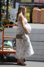 Pregnant ASHLEY GREENE and Paul Khoury Shopping for Gardening Equipment at Home Depot in Los Angeles 09/13/2022