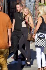 Pregnant HEATHER RAE YOUNG and Tarek El Mousa Arrives at Tao in Los Angeles 08/28/2022