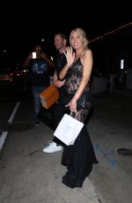 Pregnant HEATHER RAE YOUNG Leaves Her 35th Birthday Dinner in West Hollywwod 09/15/2022