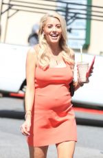 Pregnant HEATHER RAE YOUNG on the Set of Selling Sunset at Oppenheim Group Offices in West Hollywood 09/15/2022