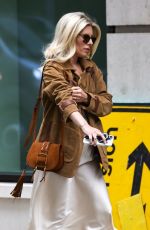 Pregnant MOLLIE KING Arrives at BBC Studio in London 09/02/2022