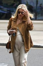 Pregnant MOLLIE KING Arrives at BBC Studio in London 09/02/2022