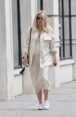 Pregnant MOLLIE KING at BBC Studios in London 09/03/2022