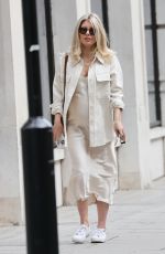 Pregnant MOLLIE KING at BBC Studios in London 09/03/2022