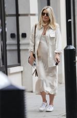 Pregnant MOLLIE KING at BBC Studios in London 09/03/2022