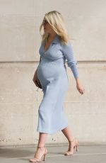 Pregnant MOLLIE KING at BBC Studios in London 09/25/2022