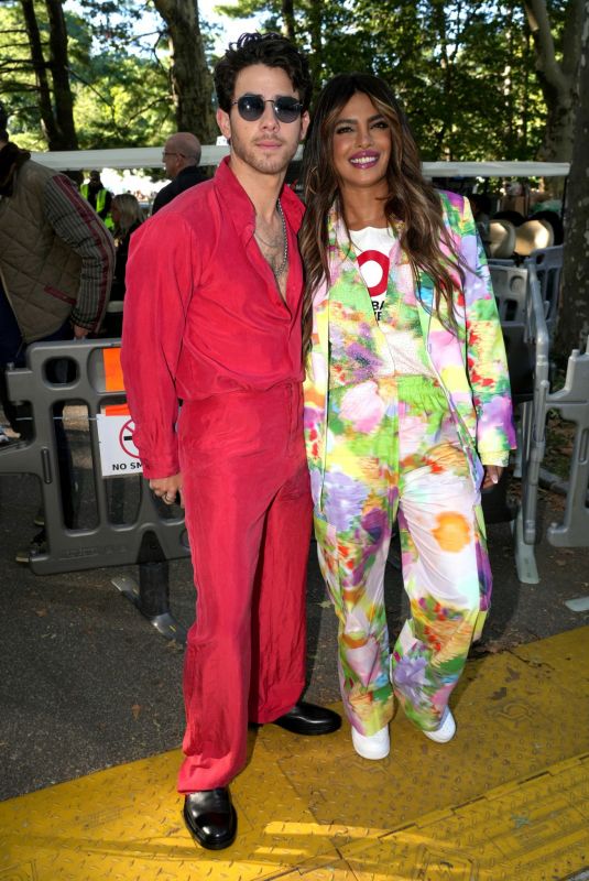 PRIYANKA CHOPRA and Nick Jonas at Global Citizen Festival at Central Park in New York 09/24/2022
