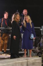 REESE WITHERSPOON and JENNIFER ANISTON on the Set of The Morning Show in Brooklyn 09/29/2022