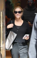 REESE WITHERSPOON Leaves Her Hotel in New York 09/28/2022