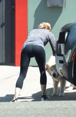RENEE ZELLWEGER Out with Her Dog in Laguna Beach 09/16/2022