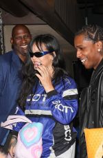 RIHANNA and A$AP Rocky Out for a Late-night Studio Session in West Hollywood 09/15/2022