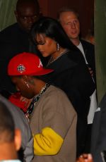 RIHANNA and Aasap Rocky at Canary Club at Launch of Mercer & Prince Whiskey in New York 09/09/2022
