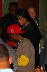 RIHANNA and Aasap Rocky at Canary Club at Launch of Mercer & Prince Whiskey in New York 09/09/2022