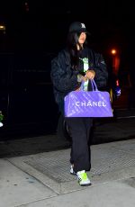 RIHANNA Arrives a Recording Studio in New York 09/26/2022