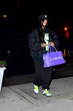 RIHANNA Arrives a Recording Studio in New York 09/26/2022