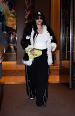 RIHANNA Leaves Her Hotel in New York 09/22/2022