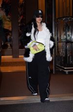 RIHANNA Leaves Her Hotel in New York 09/22/2022