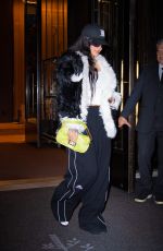 RIHANNA Leaves Her Hotel in New York 09/22/2022