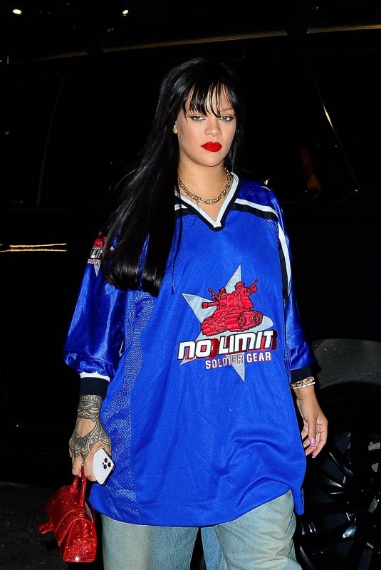 RIHANNA Out for Dinner at Caviar House in New York 09/01/2022