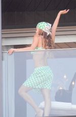 RITA ORA on Her Hotel Balcony in Rio de Janeiro 09/10/2022