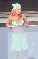 RITA ORA on Her Hotel Balcony in Rio de Janeiro 09/10/2022