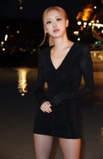 ROSE Arrives at Saint Laurent Show at Paris Fashion Week 09/27/2022