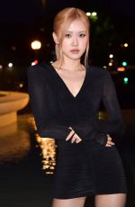 ROSE Arrives at Saint Laurent Show at Paris Fashion Week 09/27/2022