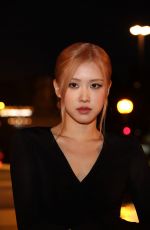 ROSE Arrives at Saint Laurent Show at Paris Fashion Week 09/27/2022