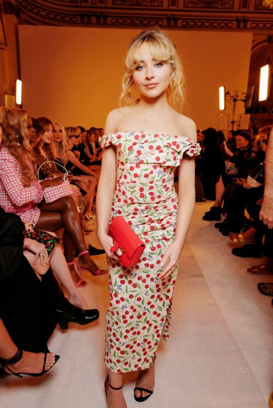 SABRINA CARPENTER at Carolina Herrera Show at New York Fashion Week 09/12/2022