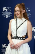 SADIE SINK at The Whale Photocall at 2022 Venice International Film Festival 09/04/2022