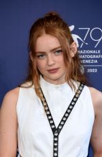 SADIE SINK at The Whale Photocall at 2022 Venice International Film Festival 09/04/2022