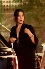 SANDRA BULLOCK Out for Dinner at San Vicente Bungalows in West Hollywood 09/13/2022