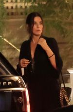 SANDRA BULLOCK Out for Dinner at San Vicente Bungalows in West Hollywood 09/13/2022