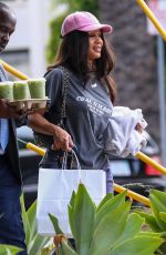 SAWEETIE Out for Matcha with a Friend in Los Angeles 09/02/2022