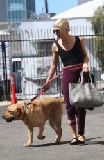 SELMA BLAIR Out with Her Service Dog in Los Angeles 09/21/2022