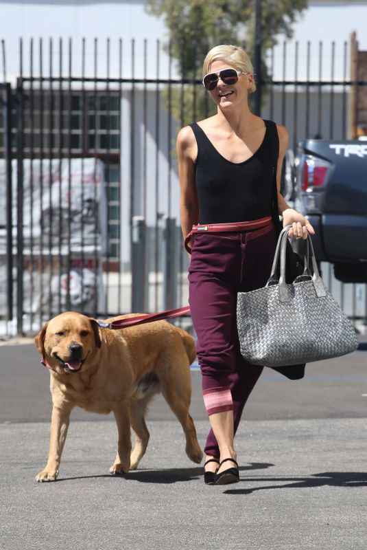 SELMA BLAIR Out with Her Service Dog in Los Angeles 09/21/2022