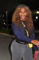 SERENA WILLIAMS Leaves Papi Steak in Miami Beach 09/21/2022