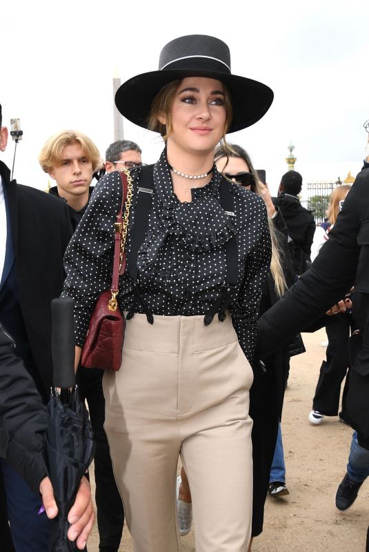 SHAILENE WOODLEY Arrives at Dior Fashion Show in Paris 09/27/2022