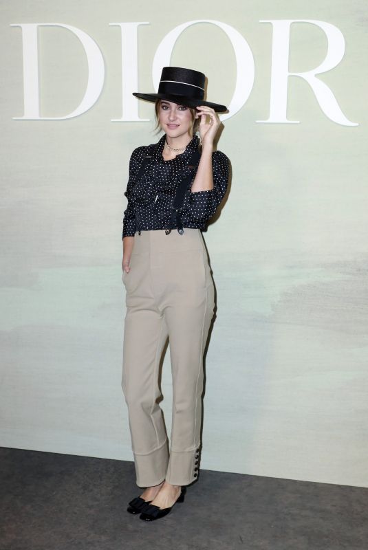 SHAILENE WOODLEY at Christian Dior Show at Paris Fashion Week 09/27/2022