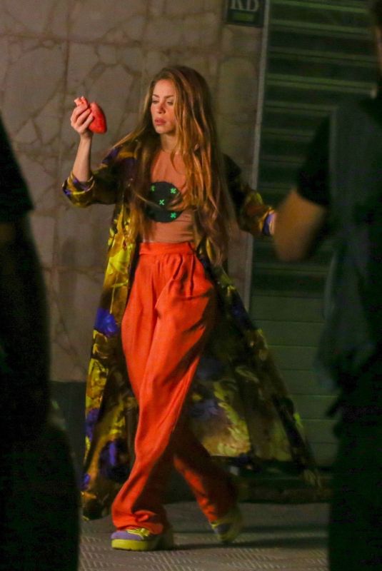 SHAKIRA on the Set of Her New Video in Manresa 09/11/2022