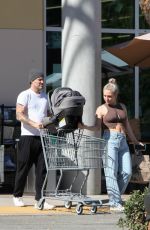 SHARNA BURGESS and Brian Austin Green Shopping at Erewhon Market in Calabasas 09/26/2022