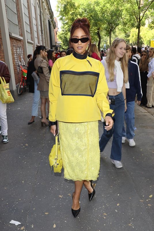SHAY MITCHELL Leaves Fendi Show in Milan 09/21/2022