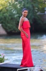 SIMONE ASHLEY Arrives at Hotel Excelsior at 2022 Venice International Film Festival 09/02/2022