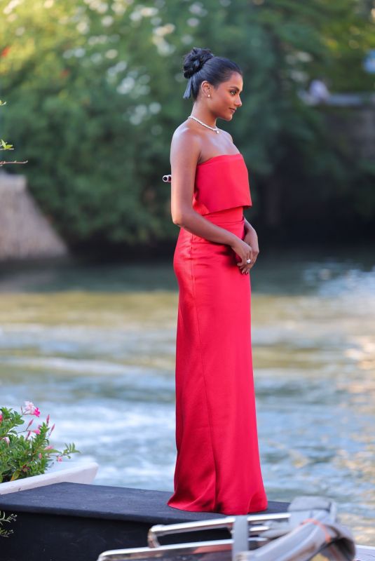 SIMONE ASHLEY Arrives at Hotel Excelsior at 2022 Venice International Film Festival 09/02/2022