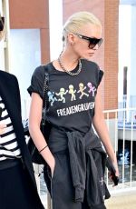 STELLA MAXWELL Arrives at Venice Airport 09/05/2022