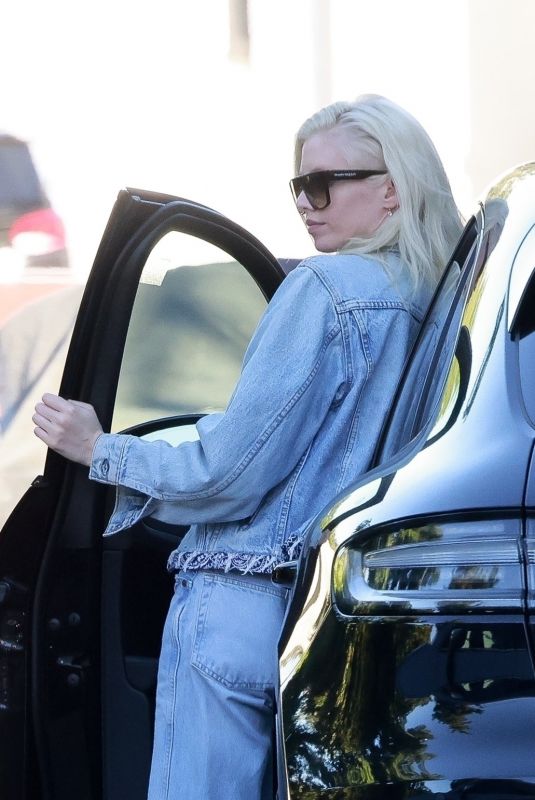 STELLA MAXWELL in Double Denim Out in Los Angeles 09/23/2022