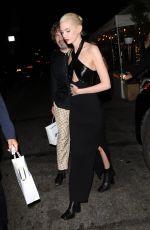 STELLA MAXWELL Leaves Memoir Launch Party for NYFW in New York 09/08/2022